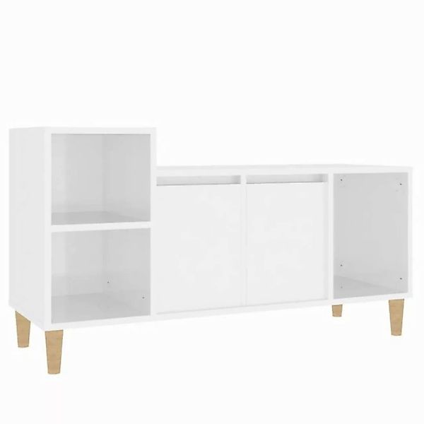 furnicato TV-Schrank Hochglanz-Weiß 100x35x55 cm Holzwerkstoff (1-St) günstig online kaufen