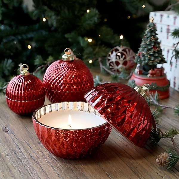 Chic Antique Adventskerze Kerze Weihnachtskugel mit günstig online kaufen