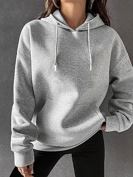 RMK Kapuzenpullover Damen Winter Pullover Basic Oversize günstig online kaufen