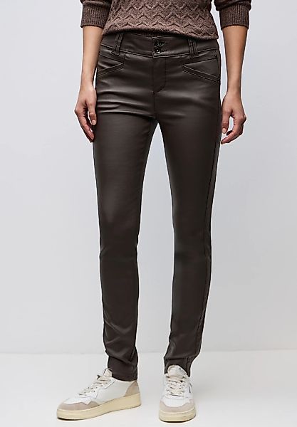 STREET ONE Lederimitathose mit Coating günstig online kaufen
