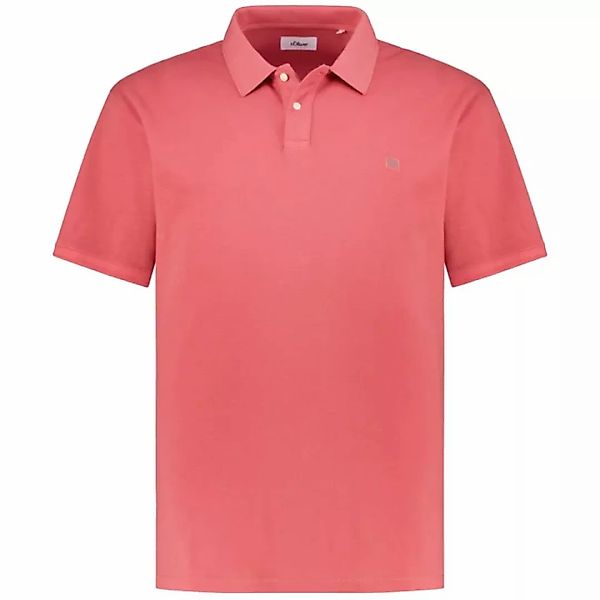 s.Oliver Kurzarmshirt Poloshirt mit kleinem Labelpatch günstig online kaufen