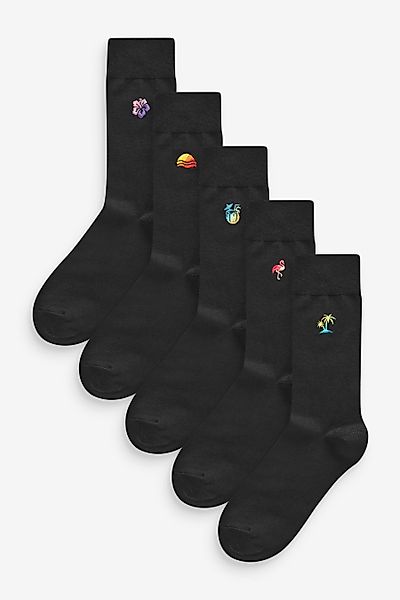 Next Kurzsocken Socken mit Stickerei (5-Paar) günstig online kaufen