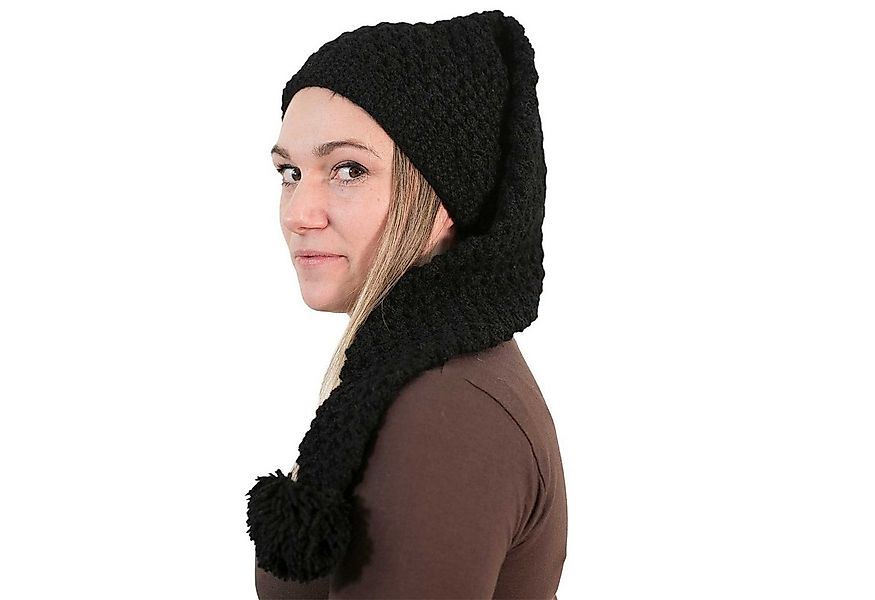 KUNST UND MAGIE Bommelmütze Strickmütze Bommelmütze Mütze Wolle Wollmütze L günstig online kaufen