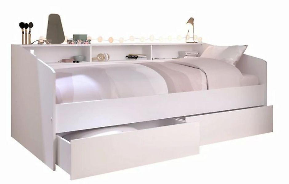 Parisot Stauraumbett Parisot Sleep 4-Stauraumbett Bett Bettschubkasten Weiß günstig online kaufen