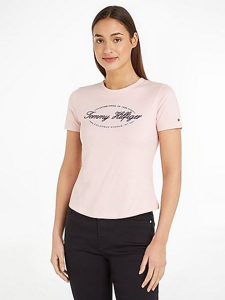 Tommy Hilfiger Rundhalsshirt SLIM HILFIGER SCRIPT C-NK SS günstig online kaufen