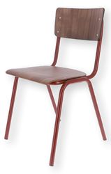 jankurtz Stuhl Zero, stapelbar, Rubinrot / günstig online kaufen