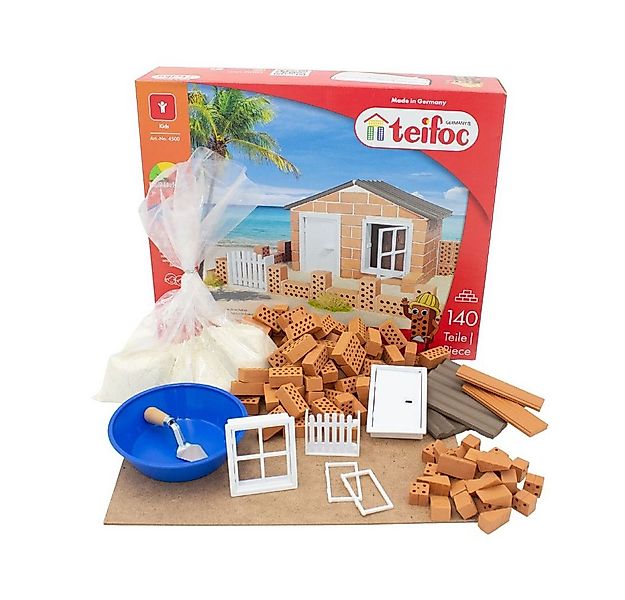 teifoc Strandhaus Steinbaukasten, (Bauset, 130 St., Lernspielzeug), Kreativ günstig online kaufen