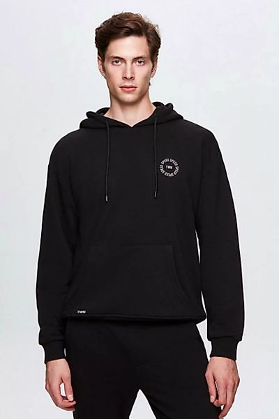 D'S DAMAT Kapuzensweatshirt Bedrucktes Twn-Sweatshirt mit entspannter Passf günstig online kaufen