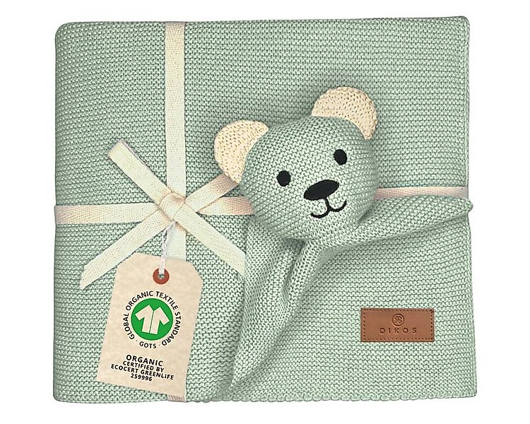Babydecke DIKOS® Babydecke SCHMUSE-Bär Baby Geschenk Mädchen Junge Geschenk günstig online kaufen