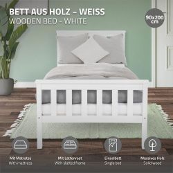 ML-DESIGN Bettgestell Holz Tagesbett, Jugend Einzelbett günstig online kaufen