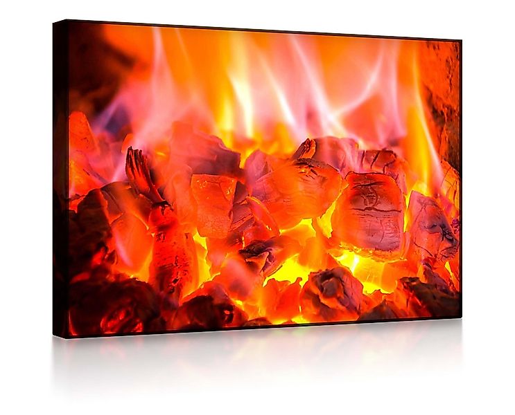 lightbox-multicolor LED-Bild Feuer und Glut front lighted / 60x40cm, Leucht günstig online kaufen