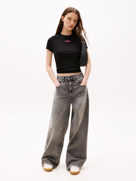 Tommy Jeans Kurzarmshirt TJW SLIM SCRIPT günstig online kaufen