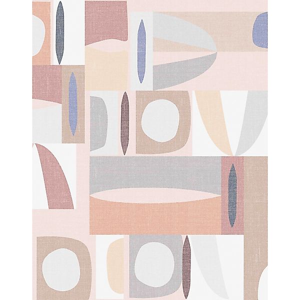 Marburg Fototapete Smart Art Gallery 21 Grafisch Modern Beige-Rosa FSC® günstig online kaufen