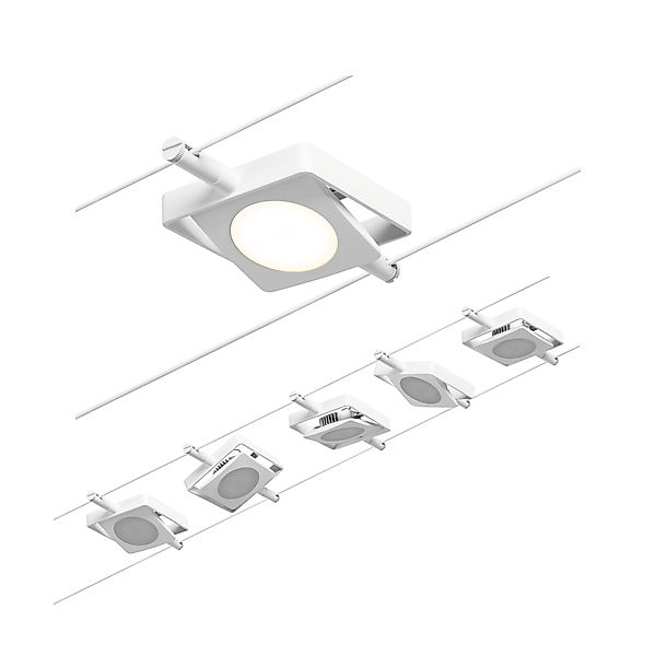 Paulmann "CorDuo LED Seilsystem MacLED Basisset 5x250lm 5x4,5W 3000K 230/12 günstig online kaufen