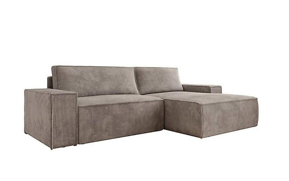 Luxusbetten24 Schlafsofa Designer Sofa Corino in Cord, mit Stauraum und Sch günstig online kaufen