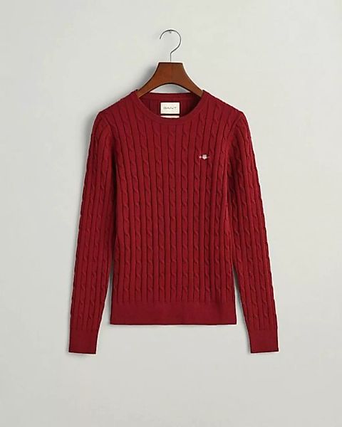 Gant Sweatshirt STRETCH COTTON CABLE C-NECK günstig online kaufen