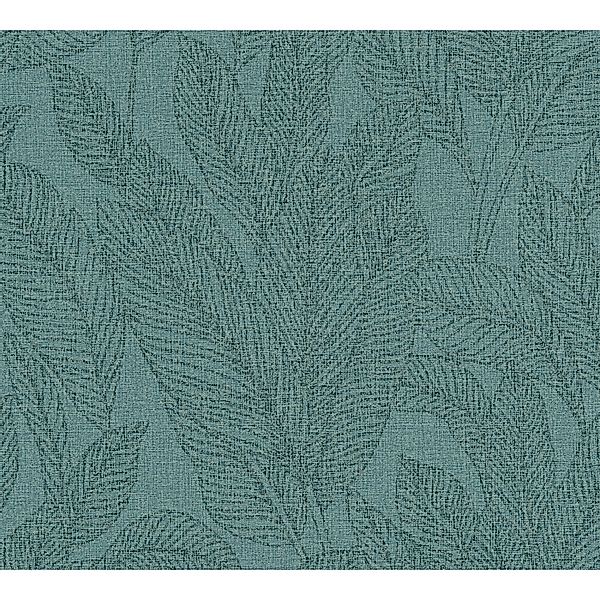 AS Creation Vliestapete Floral 10,05 x 0,53 m Petrol FSC® günstig online kaufen
