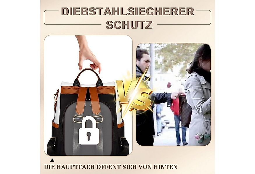 LuxusKollektion Cityrucksack Rucksack Damen klein diebstahlsicher wasserdic günstig online kaufen