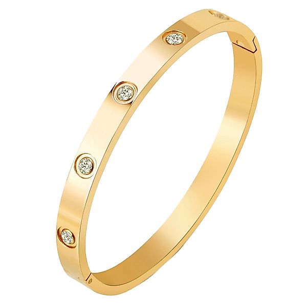 ROUGEMONT Edelstahlarmband Massives Edelstahl Armband Gold günstig online kaufen
