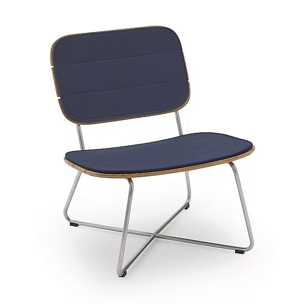 Skagerak - Sitzauflage für Lilium Lounge Stuhl - marine/LxBxH 63,5x44,5x1cm günstig online kaufen