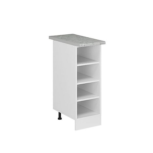 Vicco Küchenregal R-Line Offener Küchenschrank Weiß 30 cm AP Marmor günstig online kaufen