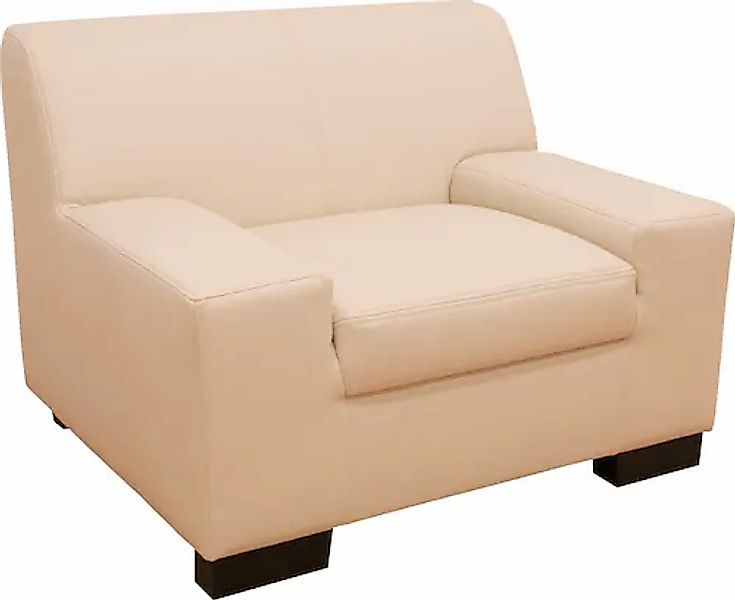 DOMO collection Sessel »Norma kubisch und zeitlos, komfortabel, flache Arml günstig online kaufen