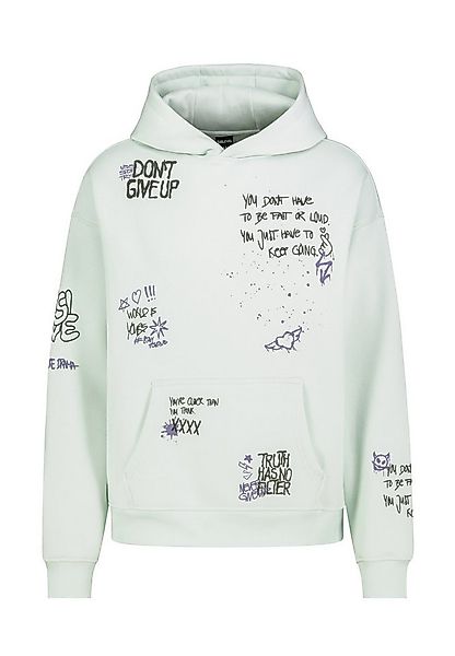 SUBLEVEL Kapuzenpullover Herren Kapuzenpullover mit Print Allover bequem Sw günstig online kaufen