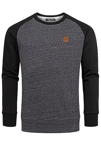 Amaci&Sons Sweatshirt ELGIN Pullover mit Rundhalsausschnitt Herren Basic Co günstig online kaufen