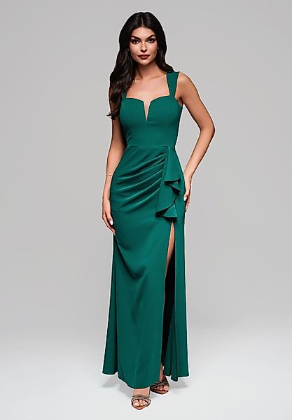OMBRE Abendkleid Elegantes Maxikleid mit V-Ausschnitt günstig online kaufen