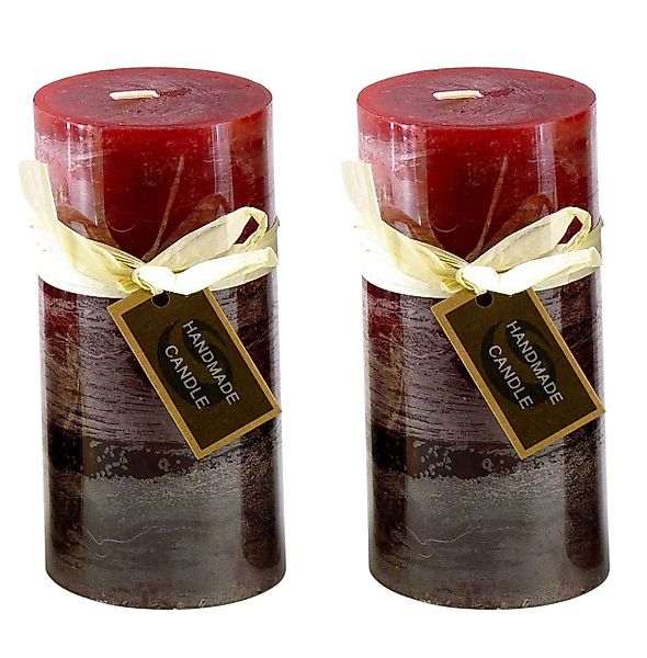 Small-Preis Stumpenkerze Premium Blending Colors Dunkelrot günstig online kaufen