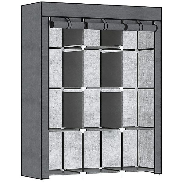 BlingBin Stoffschrank Aufbewahrungsschrank, Kleiderschrank mit Kleiderstang günstig online kaufen