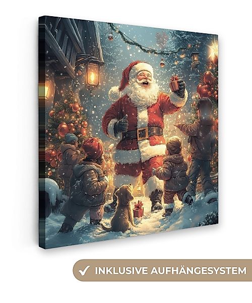 OneMillionCanvasses® Leinwandbild Weihnachtsstimmung - Schnee - günstig online kaufen