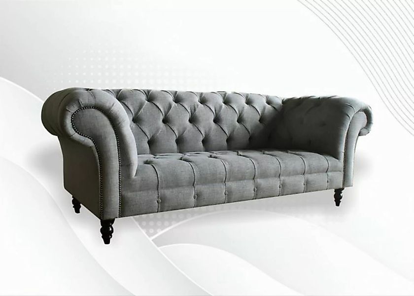 Xlmoebel Sofa Dreisitzer Samt Sofa Set in Grau, Hergestellt in Europa günstig online kaufen