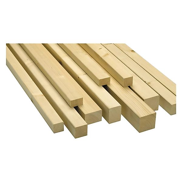 Rahmenholz aus Fichte/Tanne gehobelt 54 mm x 54 mm x 2.000 mm günstig online kaufen