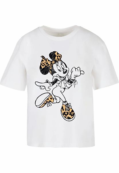 Merchcode T-Shirt "Merchcode Minnie Mouse Leo Tee" 1 Stk. günstig online kaufen