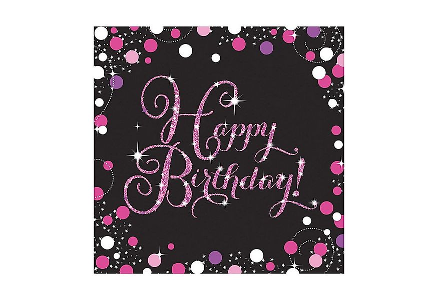 Amscan Hängedekoration Amscan 'Sparkling Celebration' 16 Servietten 33 x günstig online kaufen