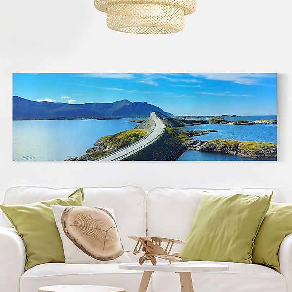 Leinwandbild - Panorama Crossing Norway günstig online kaufen