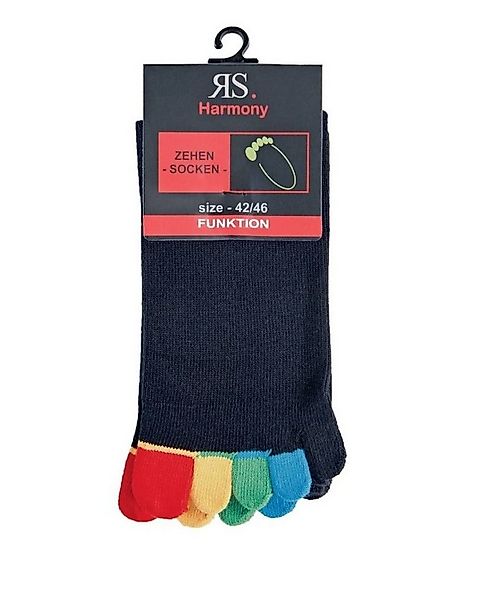 RS Harmony Zehensocken Baumwolle Zehenstrumpf fünf bunte Zehen echte Ferse günstig online kaufen