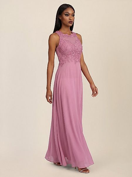 Apart Abendkleid mit floraler Spitze und fließendem Rock günstig online kaufen