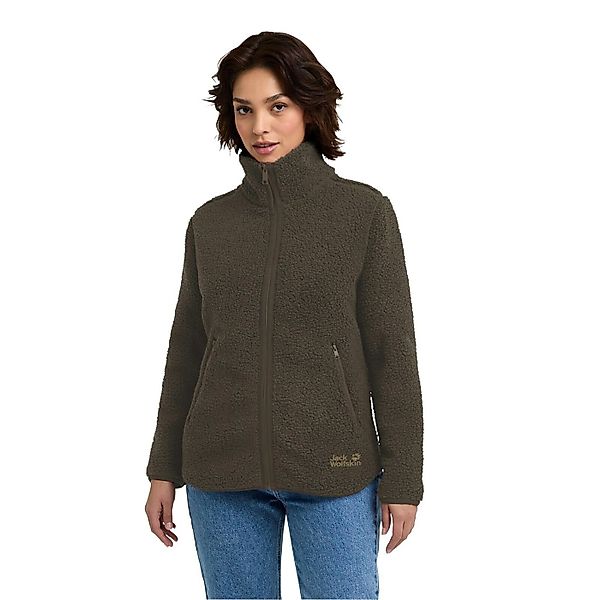 Jack Wolfskin Fleecejacke High Curl (warm, atmungsaktiv) dunkelgrün Damen günstig online kaufen