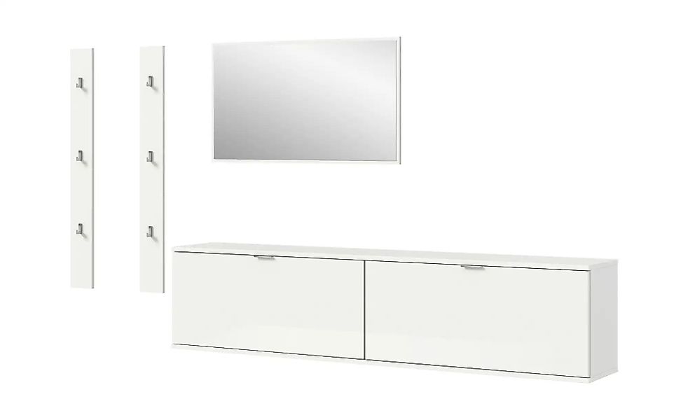 Garderobenkombination   ¦ weiß ¦ Maße (cm): B: 237 H: 191 Garderoben & Klei günstig online kaufen