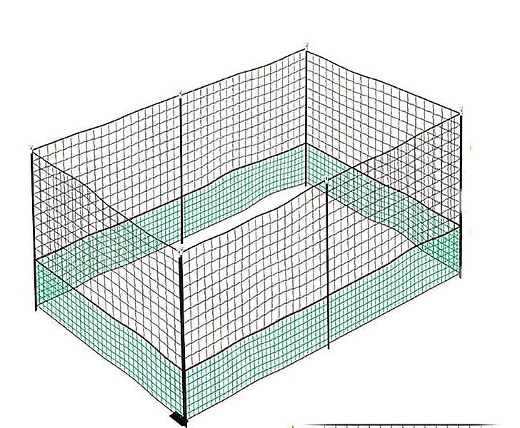 BruKa Hühnerzaun Geflügelnetz 150cm Hühnernetz Hühnerzaun Geflügelzaun Zaun günstig online kaufen