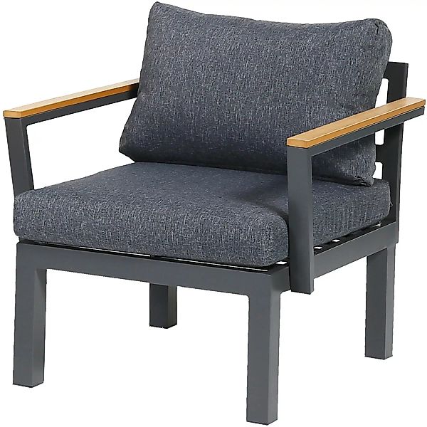 Gartenfreude Aluminium-Sessel Ambience 75 x 63 x 44 cm Weiß günstig online kaufen