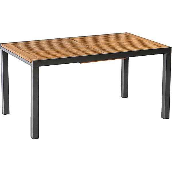 Merxx Gartentisch Rechteckig ausziehbar Graphit 100 cm x 250 cm günstig online kaufen