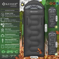 KESSER Deckenschlafsack Camping Schlafsack Outdoor 220x83cm günstig online kaufen