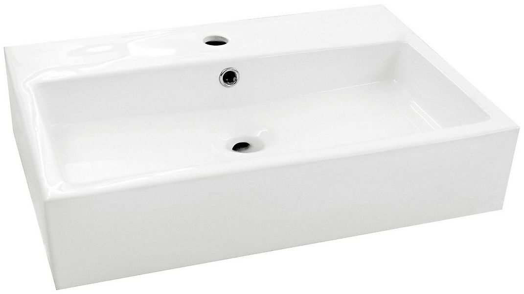 welltime Aufsatzwaschbecken Verona, eckig, Breite 60 cm, Tiefe 42 cm, Becke günstig online kaufen