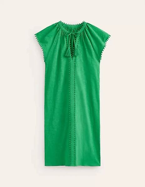 Millie Pom Cotton Dress Damen Boden, Grünes Tamburin günstig online kaufen