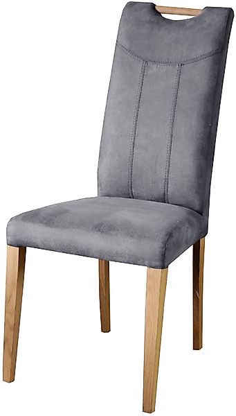 Home affaire Esszimmerstuhl "Roberta Polsterstuhl, Gestell Eiche massiv" (S günstig online kaufen