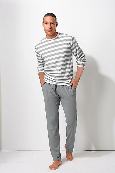 H.I.S Pyjama, (2 tlg., 1 Stück), Schlafanzug mit garngefärbten Streifen günstig online kaufen