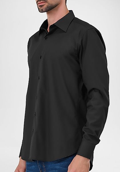 JEEL Langarmhemd Herren Hemd Langarm (1-tlg) günstig online kaufen